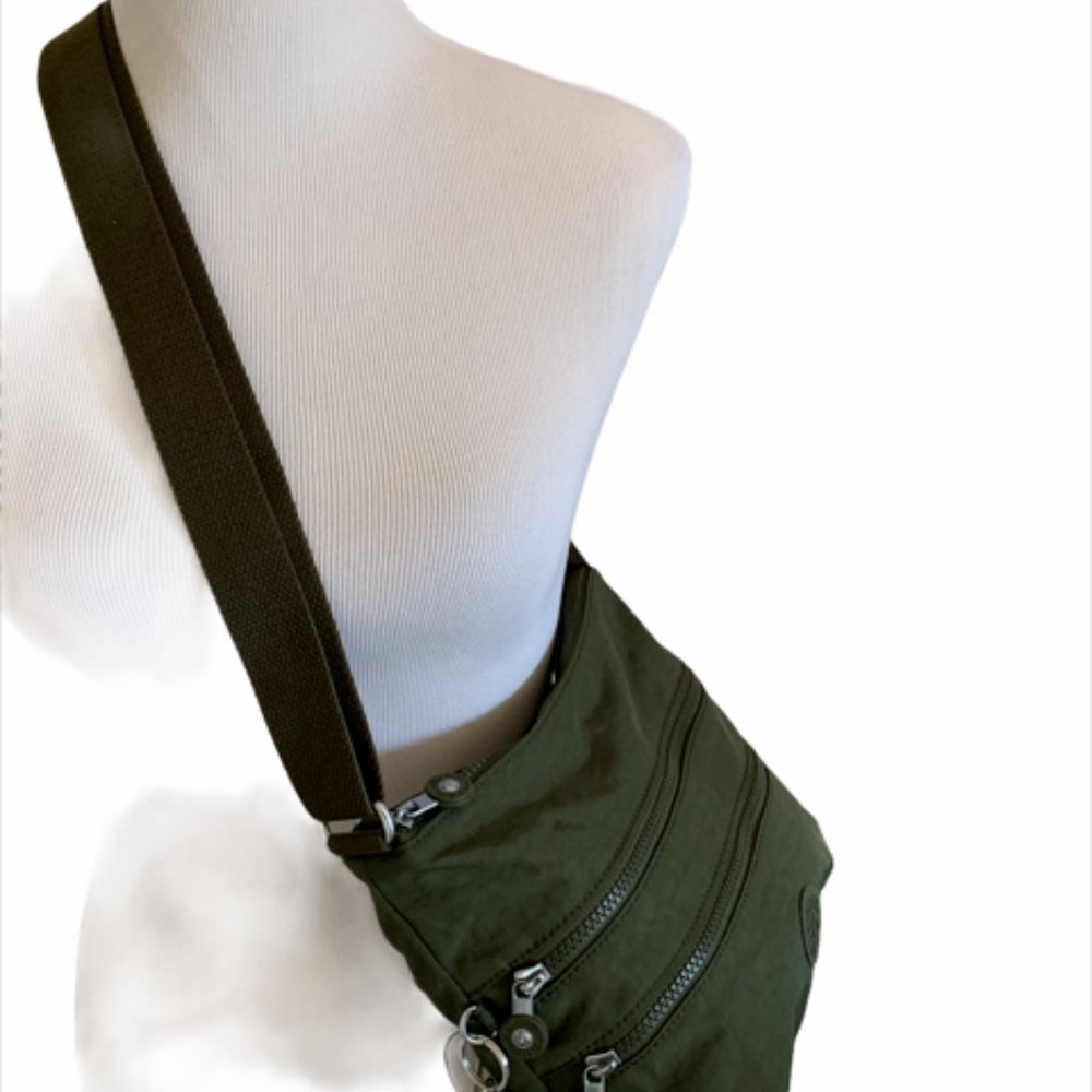 Kipling Jada Green Crossbody (Tablet) Bag